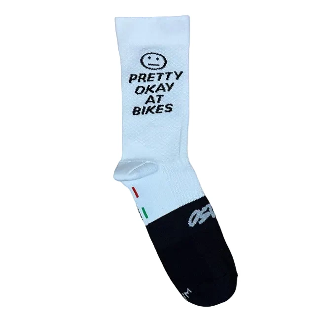 Pretty Okay At Bikes Socks